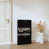 Shoe Cabinet Black 59x17x108 cm Engineered Wood Colour black Quantity in Package 1 Height 108 cm Number of 