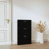 Stylish Black Shoe Cabinet - 59x17x108 cm | Hipomarket