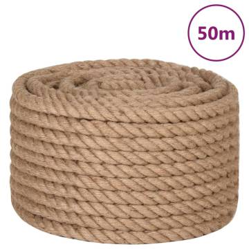 Jute Rope 50 m Long - Strong & Versatile for Crafts | Hipomarket