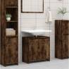 Bathroom Cabinet Smoked Oak 60x33x61 cm Engineered Wood Colour smoked oak Number of 1 Number of Pieces 