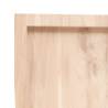 Wall Shelf 60x30cm - Untreated Solid Oak for Stylish Storage