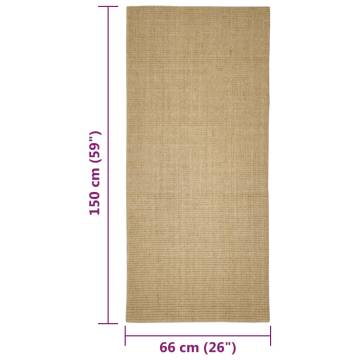 Sisal Rug for Scratching Post 66x150 cm - Durable & Versatile