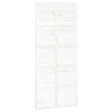 Barn Door White 90x1.8x214 cm Solid Wood Pine - HipoMarket