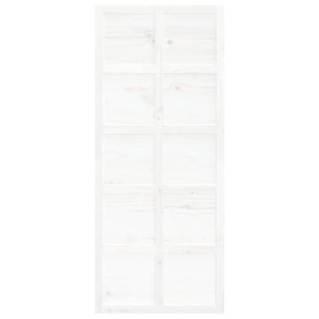 Barn Door White 90x1.8x214 cm Solid Wood Pine - HipoMarket