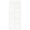 Barn Door White 90x1.8x214 cm Solid Wood Pine - HipoMarket