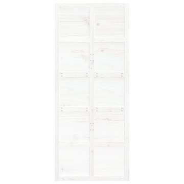 Barn Door White 90x1.8x214 cm Solid Wood Pine - HipoMarket