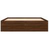 Brown Oak Bed Frame 140x200 cm | Modern & Stylish Furniture