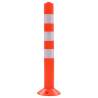 Traffic Control Bollards 2 pcs Plastic 75 cm - Hipomarket UK