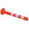 Traffic Control Bollards 2 pcs Plastic 75 cm - Hipomarket UK