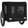 Durable Pet Bike Trailer | Black Oxford Fabric & Iron