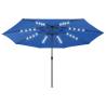 Outdoor Parasol with LED Lights - Azure Blue 400 cm | HipoMarket