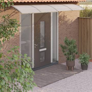 Durable Grey Door Canopy 350x100 cm - Weather-Resistant Design