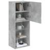 TV Cabinet with LED Lights - Concrete Grey, 40.5x30x102 cm