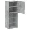 TV Cabinet with LED Lights - Concrete Grey, 40.5x30x102 cm