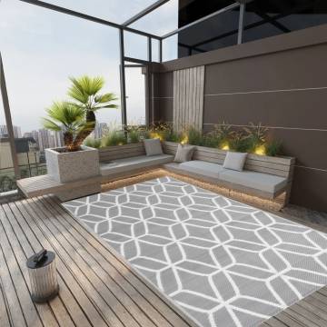 Trendy Outdoor Rug Grey 140x200 cm - Hipomarket