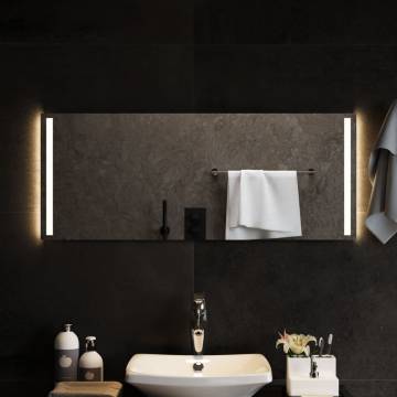 Stylish LED Bathroom Mirror 100x40 cm - Hipo Market