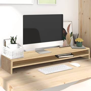 Monitor Stand Sonoma Oak - Ergonomic Office Solution