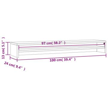 Monitor Stand Sonoma Oak - Ergonomic Office Solution