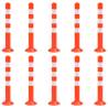 Traffic Control Bollards 10 pcs 75 cm PE Quantity in Package 10 