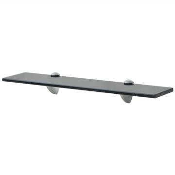 Stylish Floating Glass Shelf 50x20 cm | Hipomarket UK