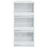 Stylish High Gloss White Bar Table with Storage Rack - 102x50 cm