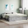 Bed Frame Concrete Grey 200x200 cm Colour concrete grey Size 200 x 200 cm 