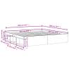 Concrete Grey Bed Frame 200x200 cm | Modern & Durable Design