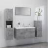 Bathroom Furniture Set Concrete Grey Engineered Wood Colour concrete grey Size 90 x 38.5 x 46 cm Number of 1 