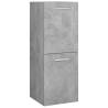 Stylish Bathroom Furniture Set - Concrete Grey Wood