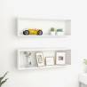 Wall Cube Shelf 2 pcs White 80x15x26.5 cm Engineered Wood Colour white Size 80 x 15 x 26.5 cm Quantity in Package 2 Number of Pieces 1 