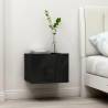 High Gloss Black Bedside Cabinet - Stylish & Durable (40x30 cm)