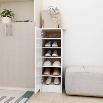 Shoe Cabinet White 32x35x92 cm - Durable & Stylish Storage