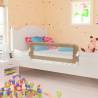 Toddler Safety Bed Rail Taupe 120x42 cm Polyester Colour taupe Size 120 x 42 cm Quantity in Package 1 