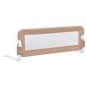 Toddler Safety Bed Rail Taupe 120x42 cm | Hipomarket