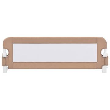 Toddler Safety Bed Rail Taupe 120x42 cm | Hipomarket