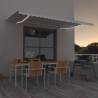 Manual Retractable Awning with LED 500x350 cm Cream Colour cream Size 500 x 350 cm Quantity in Package 1 