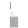 Stylish Bathroom Furniture Set - Concrete Grey | Hipomarket UK