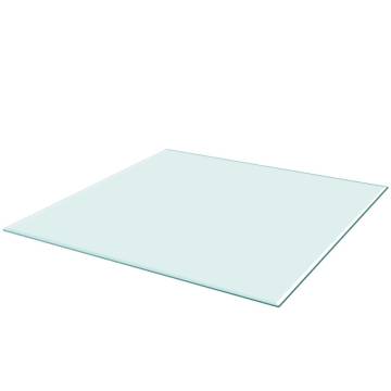 Table Top Tempered Glass Square 700x700 mm - Durable & Stylish