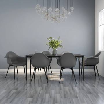 Stylish Grey PP Dining Chairs - 6 Pcs Set - HipoMarket