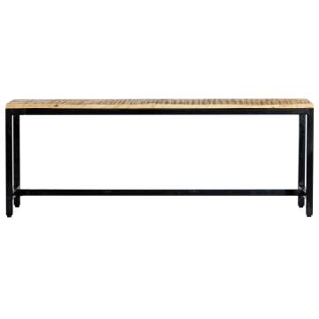 Stylish 120 cm Solid Mango Wood Dining Bench | Hipomarket