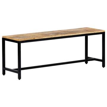 Stylish 120 cm Solid Mango Wood Dining Bench | Hipomarket