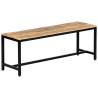 Stylish 120 cm Solid Mango Wood Dining Bench | Hipomarket