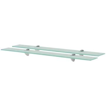 Floating Shelves 2 pcs Glass 80x10 cm - Stylish & Functional