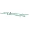 Floating Shelves 2 pcs Glass 80x10 cm 8 mm Colour transparent Size 80 x 10 cm Quantity in Package 2 Number of Pieces 1 