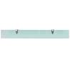 Floating Shelves 2 pcs Glass 80x10 cm - Stylish & Functional