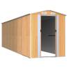 Light Brown Garden Shed - Galvanised Steel Storage Solution