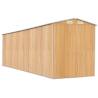 Light Brown Garden Shed - Galvanised Steel Storage Solution