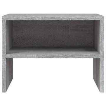 Grey Sonoma Bedside Cabinet - Stylish & Practical Storage