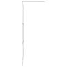 Walk-in Shower Wall with Shelf Chrome 115x195 cm - ESG Glass