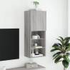 Stylish TV Cabinet with LED Lights - Grey Sonoma 40.5x30x102 cm